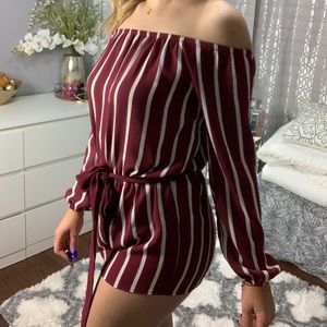 Off the shoulder jumpsuit
